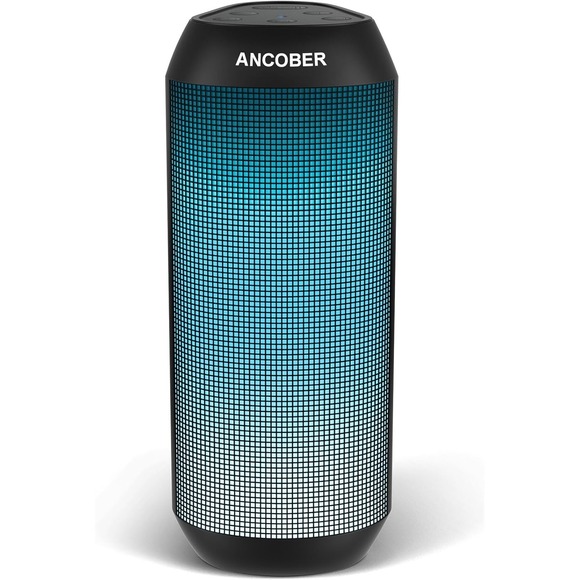 Ancober Bluetooth Speaker, Wireless, 15W Stereo Sound, IPX4 Waterproof New